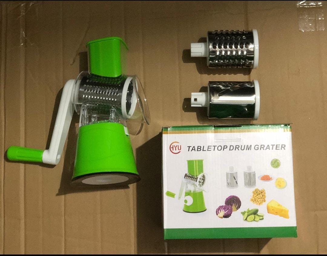 π₯ 3-in-1 Manual Vegetable Cutter & Drum Grater