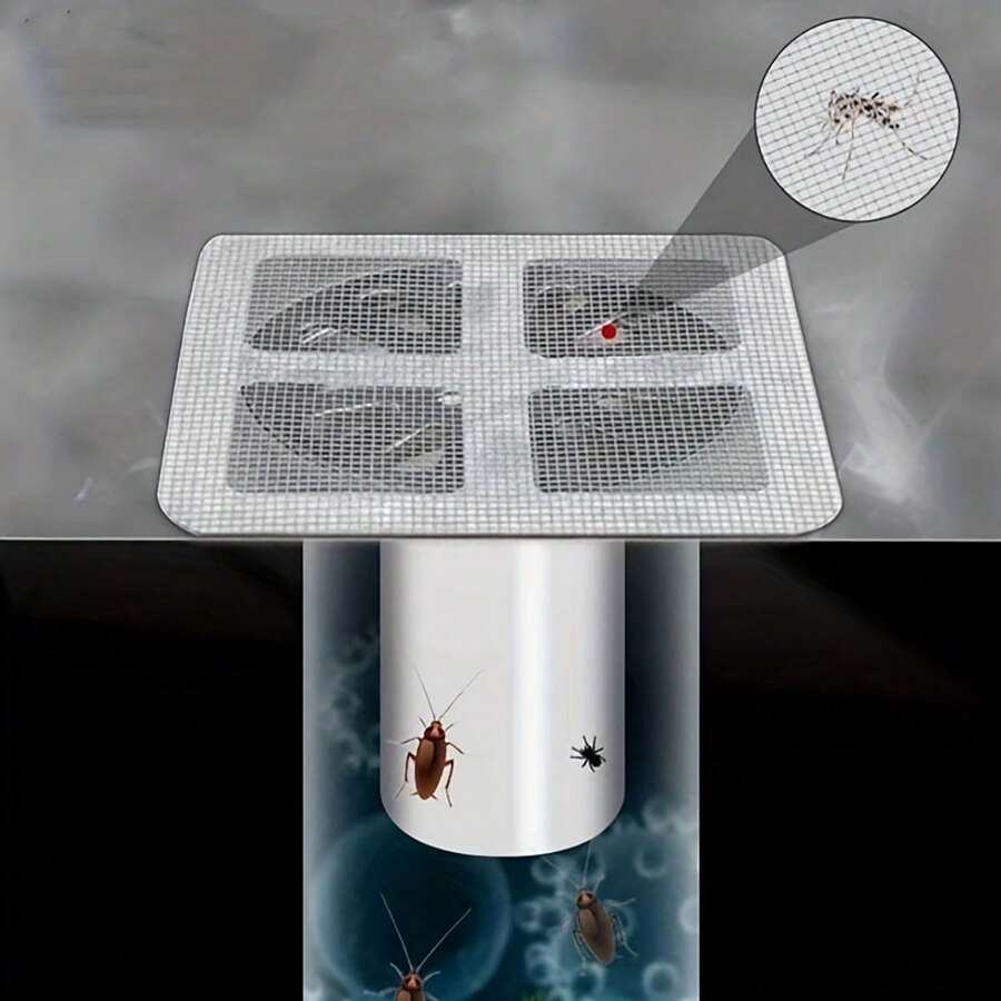 🚿 Disposable Dirt, Hair & Insect Catcher Stickers — Pack of 10