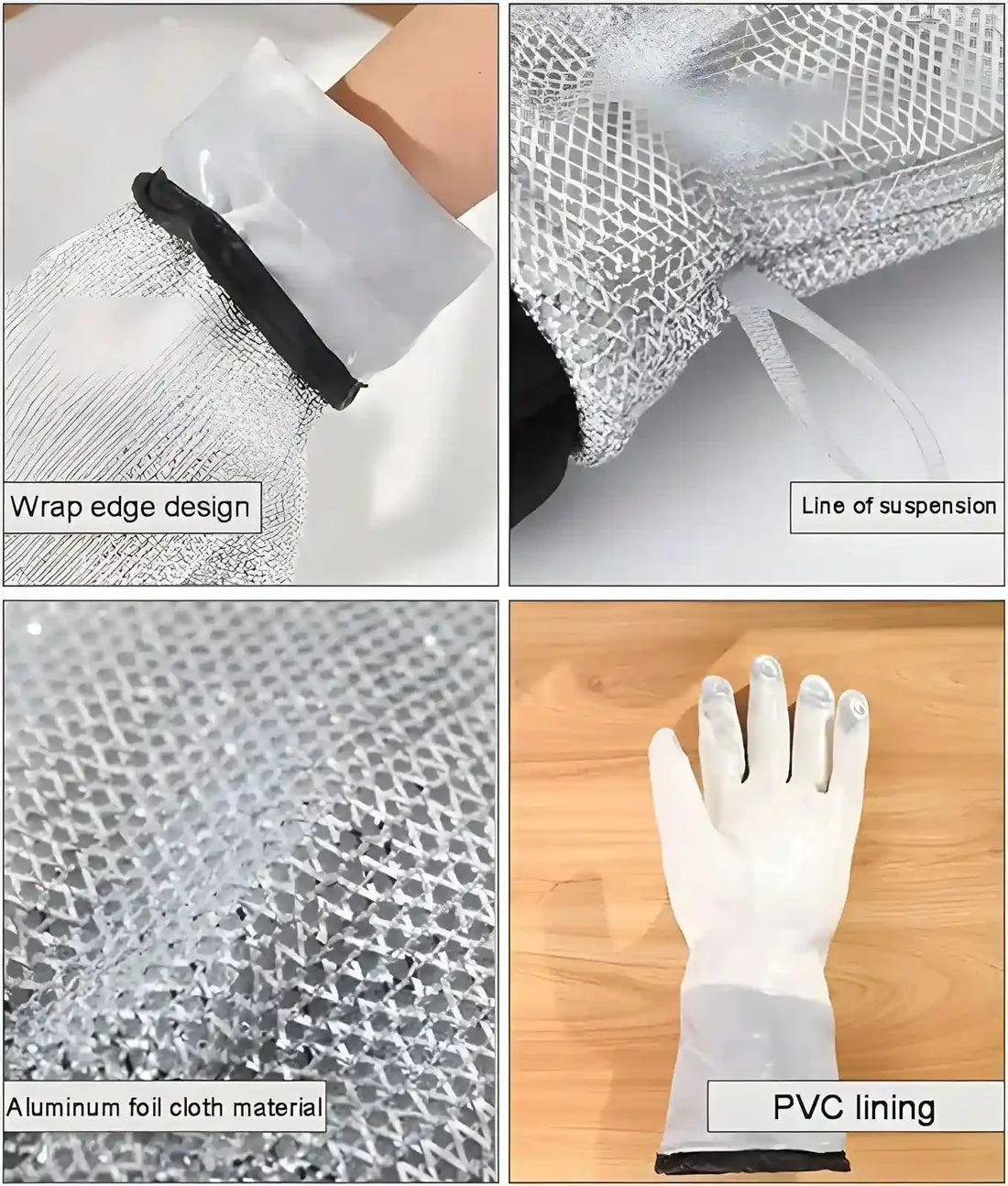 🧤 Multipurpose Wire Dishwashing Gloves | Steel Wire Cleaning Glove for Kitchen, Pots & Dishes