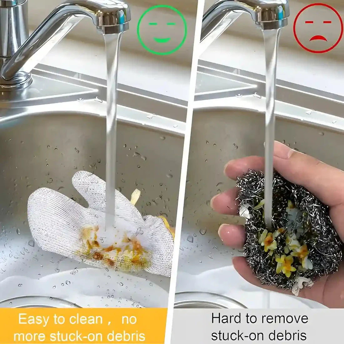 🧤 Multipurpose Wire Dishwashing Gloves | Steel Wire Cleaning Glove for Kitchen, Pots & Dishes
