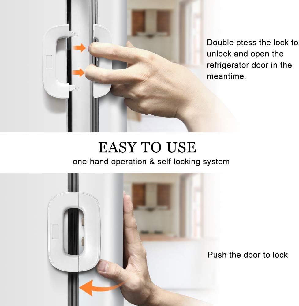 Child Safety Refrigerator Lock 🔒| Self Adhesive Fridge And Freezer Door Lock.