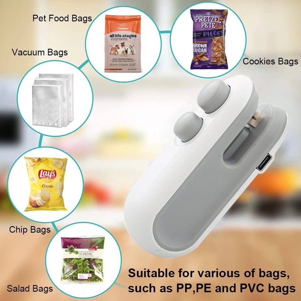 🔥 Portable Rechargeable Mini Heat Sealer