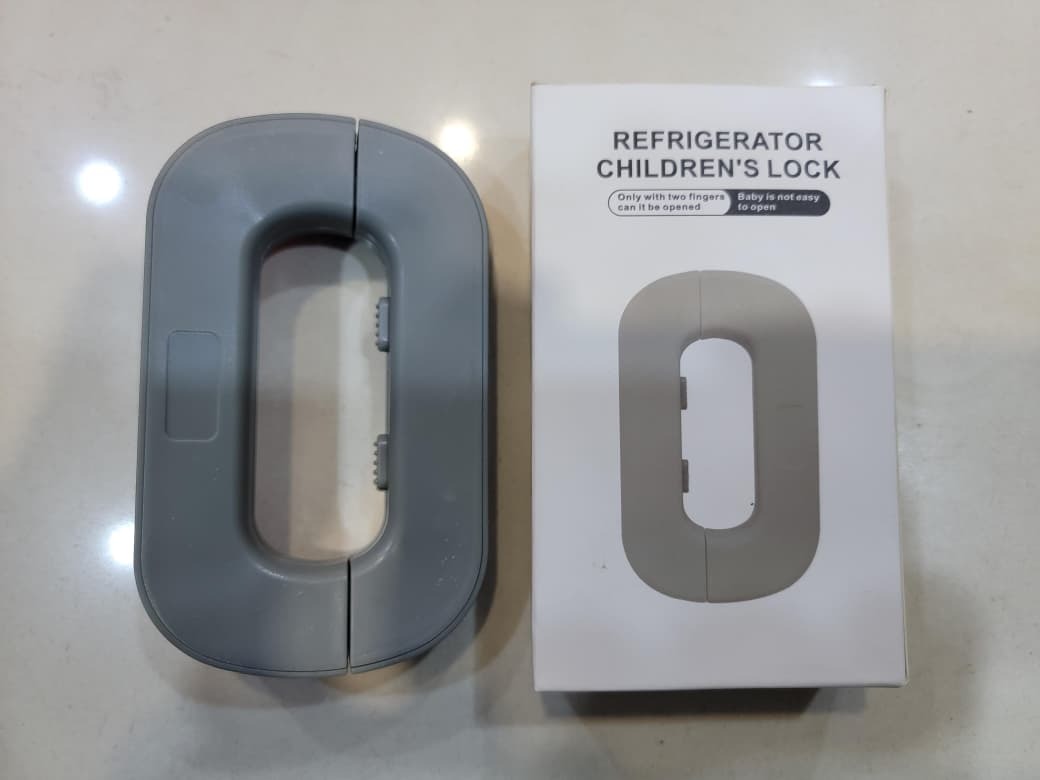 Child Safety Refrigerator Lock 🔒| Self Adhesive Fridge And Freezer Door Lock.