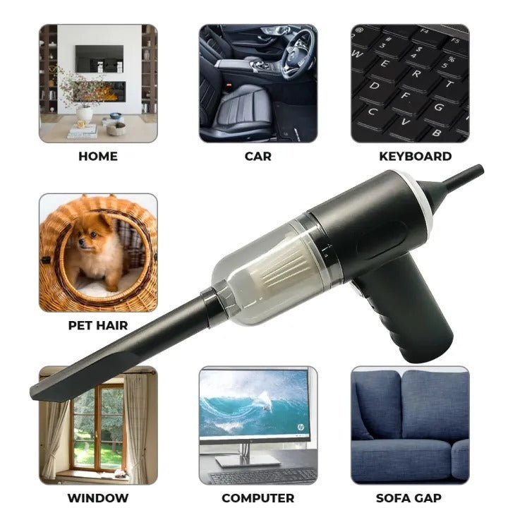 3-in-1 Portable Cordless Vacuum Cleaner – Compact Handheld Dust Cleaner 🧹