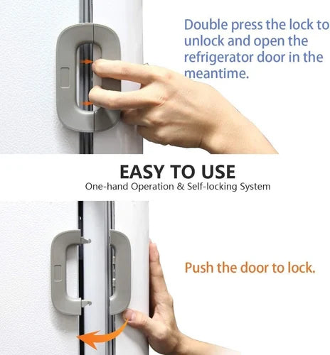 Child Safety Refrigerator Lock 🔒| Self Adhesive Fridge And Freezer Door Lock.