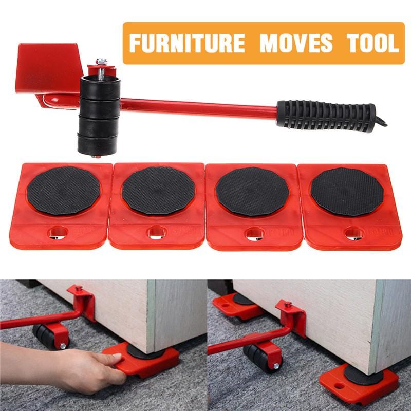 New Heavy Furniture Mover Tool Set | Furniture Lifter & Roller Kit Set of 5