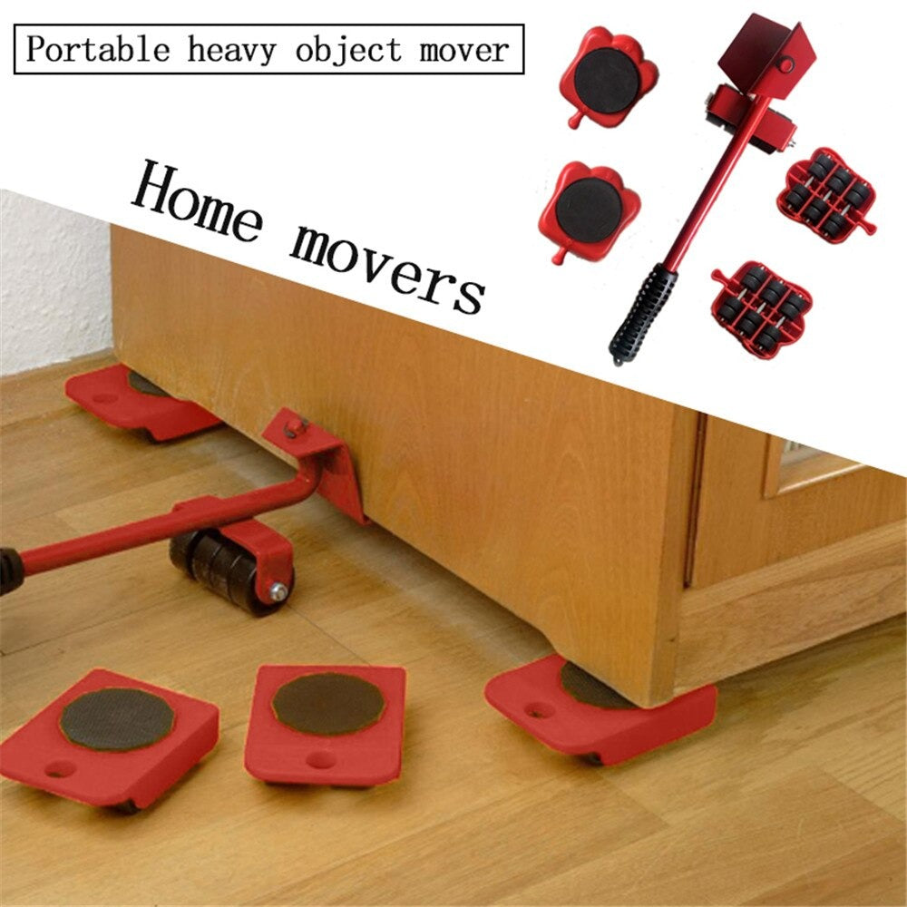 New Heavy Furniture Mover Tool Set | Furniture Lifter & Roller Kit Set of 5