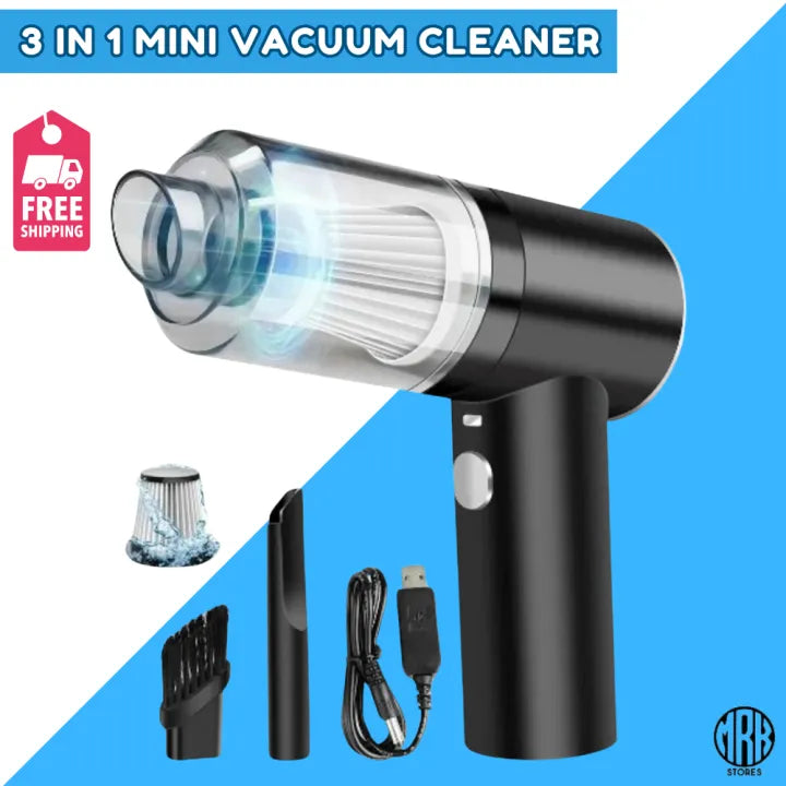 3-in-1 Portable Cordless Vacuum Cleaner – Compact Handheld Dust Cleaner 🧹