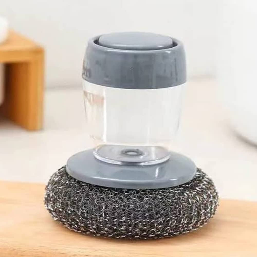 🧼 Self-Dispensing Dish Washing Brush Pack Of Three 3 | 🍳 Kitchen Cleaning Brush for Pots, Pans & Sink