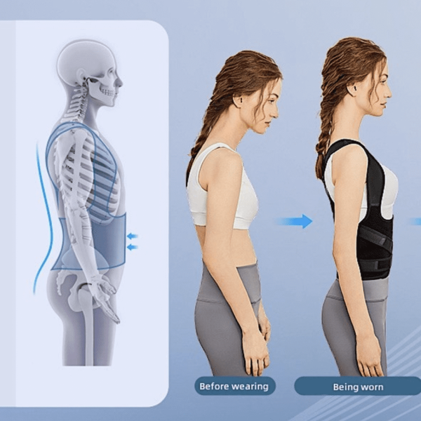 🧍‍♂️ Adjustable Posture Corrector Belt for Men & Women | Back & Shoulder Support Brace | Anti-Slouch Posture Support