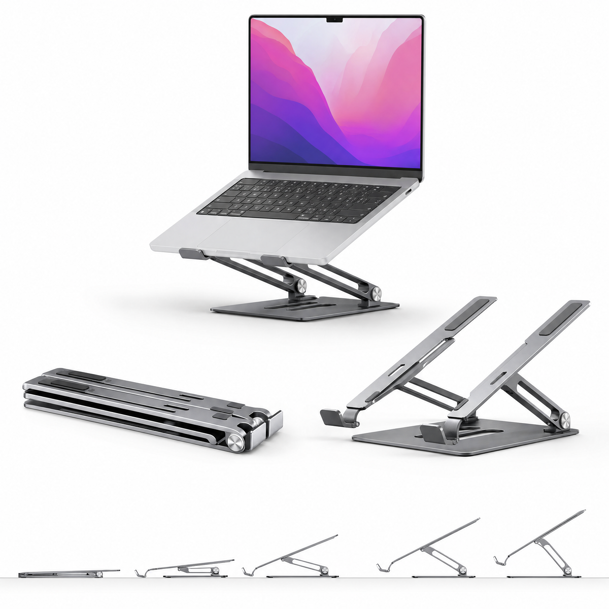 💻 New Adjustable Laptop Metal Stands | Upgrade Your Laptop Setup Without Buying a New Desk!
