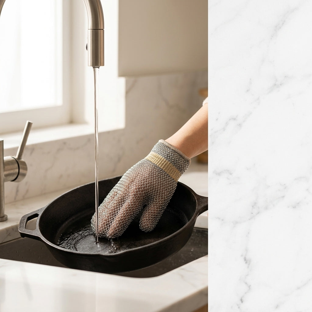 🧤 Multipurpose Wire Dishwashing Gloves | Steel Wire Cleaning Glove for Kitchen, Pots & Dishes