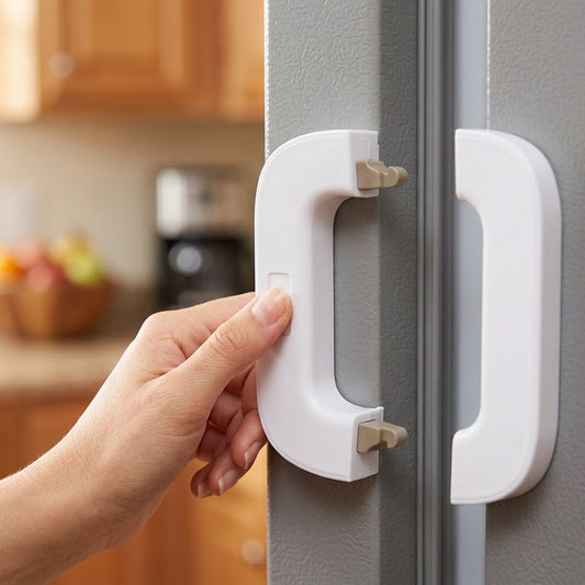 Child Safety Refrigerator Lock 🔒| Self Adhesive Fridge And Freezer Door Lock.